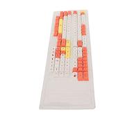 Jectse DIY Keycaps, 130 Keys Cartoon Style Rich Colors Mechanical Keycaps for Gaming (Pink Cat)