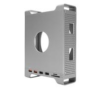 Jectse Dock Stand Hub with SSD Enclosure, for IOS Mini M4, 9+1 in 1 USB3.2 Gen2 10Gbps Fast Transfer Dock Stand with 8TB M.2 NVMe SSD Enclosure/TF Card Reader
