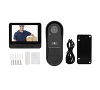 Jectse Doorbell Camera, 1080P HD Wide Angle Night 2 Way Talk WiFi Video Doorbell with Ringer 4.3 Inch Display,IP65 Built-in Infrared Night Light