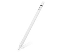 Jectse Drawing Stylus Pen for Tablet, Touch Control, Pressure Sensitivity, Wide Artistic Effects, ABS Material, LED Light, 1.6mm Fine Tip (White)
