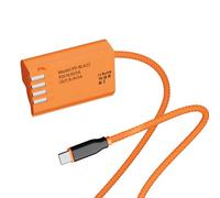 Jectse Dummy Battery Cable, USB C Power Adapter for Camera with PD 9V 3A Output, for GH6 GH5 II S5 IIX DC S5 Long Time Working Video Recording Live Streaming