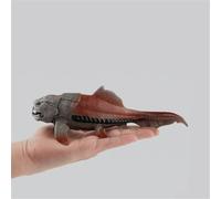 Jectse Dunkleosteus Dinosaur Fish Model Toy Realistic Action Figure for Children's Fine Motor Skills Development for Kids and Children, Soft PVC Plastic 7.9inch Length (gray)