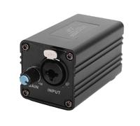 Jectse Dynamic Mic Preamp Moving Coil Microphone Amplifier Ribbon Mic Preamp with 0-28dB Adjustable Gain 48V Power 20Hz-20KHz Frequency for Studio Recording