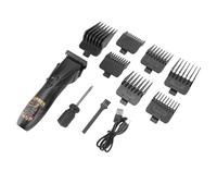 Jectse Electric Hair Clipper Professional Haircutting Kit for Men with 7 Guide Combs, Ergonomic Design and Powerful Motor for Salon Quality Results at Home