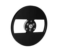 Jectse Empty Takeup Reel, 1/4 7 Inch Tape Reel for Nab, Aluminum Alloy Universal Open Audio Take Up for TEAC, 2 Hole Wind Holes, Easy to Install (Black)