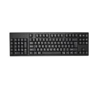 Jectse Ergonomic Left Handed Keyboard, 109 Keys Ultra Thin Keyboard Office Keyboard for Business Accounting, Dual USB HUB, Wired USB Connection, Plug and Play