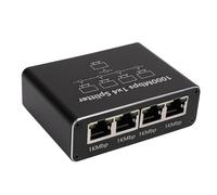 Jectse Ethernet Splitter 1 to 4 Gigabit 1000Mbps with USB C Power Supply for Cat 6 7 8 Cables Computers Routers TVs LAN Network Splitter