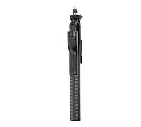 Jectse Extended 1.9M Height BT Selfie Stick Tripod, Reinforced Multi-Rib Support Structure, for Group Photos, Strong and Stable (Black)