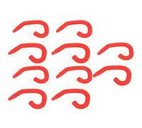 Jectse Face Cover Ear Hook, Soft Comfortable Silicone Washable Easy to Wear Ear Protector for Adults (Red)