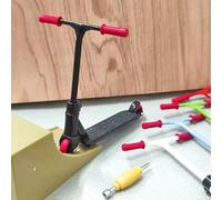 Jectse Finger Scooter Mini Toy Set, Sturdy Grip & Tricks Finger Boards for Training, Ideal for Kids & Adults, 5" Alloy Scooter for Indoor & Outdoor Use - Green (red)