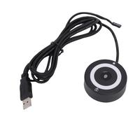 Jectse Fingerprint Reader, 360° Touch Fast Recognition USB Biometric Scanner with RGB Light 4K Webcam Autofocus and TOF Computer Camera for Wins 10 11