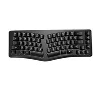 Jectse G131 Wired Ergonomic Keyboard, RGB Light & Curved Keys (Black) | Full Size 69 Keys Layout Split Keyboard, Wave Keys, Comfortable Gaming Keyboard for Wins , for OS X, for IOS, for Android