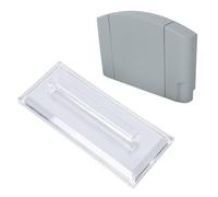 Jectse Game Display Base, Clear Acrylic 90 Degree Vertical Stand for Game Consoles Cartridges, with Non Slip Wide Base for Stable Support