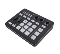 Jectse Gaming Sound Card, 5.0 Type C Sound Mixer with RGB Light, Volume Control for Live Streaming, Podcasting
