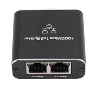 Jectse Gigabit Ethernet Splitter 2 Port RJ45 TYPE C, 1000Mbps Network LAN Adapter, with 100 Meters Cable Transmission for Router Computer IPTV Display