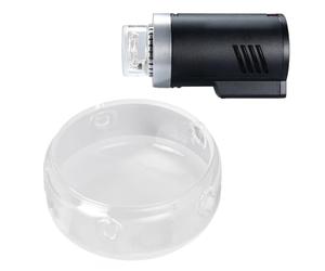 Jectse Glass Dome Replacement for AD300Pro, Circular Lampshade Protective Glass Dome Cover Protects Flash From Scratches and Impacts for Indoor and Outdoor Wedding Photography