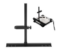 Jectse GPU Support Bracket, Graphics Card Support, GPU Brace, Adjustable Anti Sag GPU Stand 10 to 129mm, Aluminum Anti Sag GPU Bracket for 9cm 12cm 14cm Fans (Black)