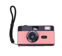 Jectse Half Frame Film Camera, 35mm Film Camera, Reusable Retro Digital Camera with Flash and 27 Color Films, Lightweight & Easy to Use (Black Roseate)