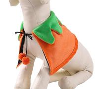 Jectse Halloween Pet Costume Soft Reversible Pumpkin Cosplay for Cats&Dogs Brown Language Devotion Brand - for Halloween Cosplay Parties (S for Cats and Small to Medium Dogs)