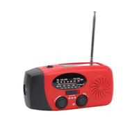 Jectse Hand Crank Weather Radio, Solar AM FM NOAA Emergency Radio with LED Flashlight SOS Function, IPX3 Water Proof 6000mAh / 10000mAh Battery Operated, For Camping Storm (10000mah)