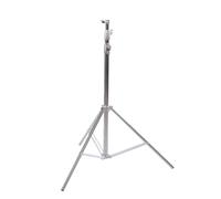 Jectse Heavy Duty Light Stand 9.8ft 3 Meter Adjustable Photography Tripod with Twist Lock Knob Spring Cushion for Studio Portrait Live Streaming Video (Silver)