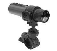 Jectse Helmet Action Camera, 4K 140° Wide Angle Anti Shake Video Recorder with Flashlight for Bike Motorcycle, Rotating Mount & Fill Light, Record While Charging