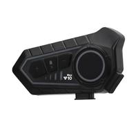 Jectse Helmet Bluetooth Headset, Bluetooth 6.0 2 Way Intercom with Noise Cancellation and 20 Hours Battery Life, IPX6 Water Proof for Motorcycle Full Face Off Road Open Face
