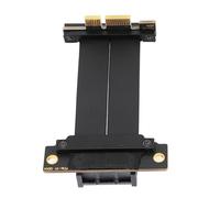 Jectse High Speed PCIE 4.0 X1 Riser Cable, Dual 90 Degree Right Angle, Stable Data Transfer, Ideal for High Speed Data Transfers, Suitable for Compact Spaces, PCIE Riser Cable (50cm)