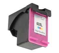 Jectse Ink Replacement, ABS 63XL High Yield Black Color Print for 4520 4512 4516 for Officejet 4650 3830 5255 3831 for Deskjet 3634 3639 (H 63XLC Colored)