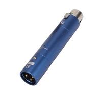 Jectse Inline Mic Preamp, 28dB Gain Dynamic Active Microphone Preamplifier with Lossless Amplification for Broadcasting Live Streaming, Ideal for Studio Recording, Stage Performances (Blue)