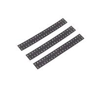 Jectse Kalimba Stickers, 3Pcs Keys Stickers for 17 Key Thumb Piano, Musical Note Decoration for Kalimba Staff Labels, Piano Button Marker for Beginners (black)