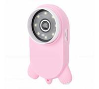 Jectse Kids Microscope, 2 Inch Screen 1000X Magnification Handheld Digital Microscope with 8 LED Lights and Type C Port, for Children Students Learning Science Exploration (Pink)