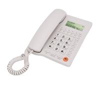 Jectse Landline Telephone, Corded Large Key Phone with Caller ID, Adjustable Ringer Volume, 16 Ringtones, 3 Alarms, Blacklist, for Home Office Hotel Use (White)