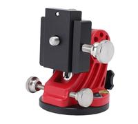 Jectse Latitude Adjustment Base, Precise Polarity Alignment 0-90 Degree Adjustable Aluminum Alloy Construction, for Astronomy Telescope and Astrophotography Equipment (Black and Red)