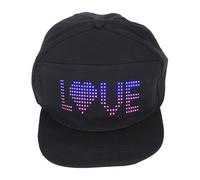 Jectse LED Baseball Cap with Bluetooth, Adjustable Size APP Control Editing Light Up Hat, 12x36 Dot LED LED Message Display Baseball Cap with Detachable Screen
