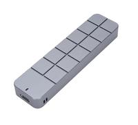 Jectse M.2 NVMe SSD Enclosure, High Speed Data Transfer, Aluminum Alloy 10Gbps 8TB Capacity Type C Solid State Drive Enclosure with 2 in 1 Cable for 2230 2242 2260 2280