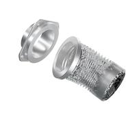 Jectse Magnet Dryer Vent Coupling Efficient Self Alignment Kit for Quick Connection and Lint Cleaning, for Home Laundry Room Aluminum Alloy Stainless Steel (1 Set)