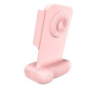 Jectse Magnetic Phone Camera Grip, 15W Wireless Charging Stand with Rotatable BT Remote Control for IOS for Video Photo Shootings (Pink #-A)