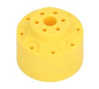 Jectse Magnetic Screwdriver Storage Rack, Screwdriver Organizer with Magnetic Base, 2 Layers, Non-Slip, Small Volume, Keep Tidy, 14 Holes for Craftsmen (Yellow)