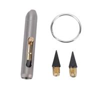Jectse Metal Inkless Pencil, Mini Alloy Pencil, Stable and Non Deformable, Easy to Erase, Can Be Easily Hung on a Keychain or Bag, for Various Occasion.