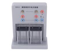 Jectse Micro Solution Conductivity Tester, LED Electrolyte Solution Detector with 6pcs Wire Clamps for Chemistry Experiment Teaching