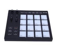 Jectse MIDI Drum Pad Controller, Portable Music Production Controller with 16 Drum Pads, 2 Assignable Fader Knobs, for Creating Beat and Recording Sounds Anywhere