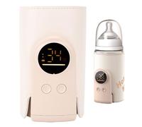 Jectse Milk Bottle Warmer with Constant Temperature, USB Rechargeable Insulated Sleeve, for Travel Outdoor, Quiet Heating Function