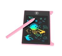 Jectse Mini LCD Writing Tablet 4.4in Drawing Pad for 3-6 Years Old, Reusable Doodle Board with One Key Lock and Delete, Eye Protection, Attract Children's Attention (Pink)