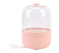Jectse Mini Portable Underwear Washing Machine with Automatic Dehydration for Delicate and Travel, Blue Light, 6000 MAh Battery for and (Pink)