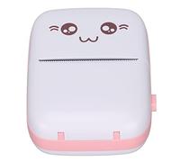 Jectse Mini Printer, Inkless Printer, 200DPI Resolution,Ergonomic Design, for Schedules, Shopping Lists, Labels, Topics(pink)