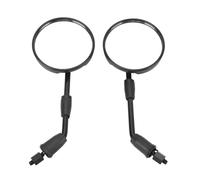 Jectse Motorcycle Rearview Mirror Shockproof Clear Glass High Visibility Lenses for Universal Motorbike Handlebar Side View Mirrors for Motorcycle Riders