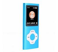 Jectse MP3 Player Bluetooth 5.3 Music Player with 1.8 Inch Screen 64GB Expandable Support Music Video E Book FM Radio with 30H Playback for Kids Adults Sports Travel (Blue)