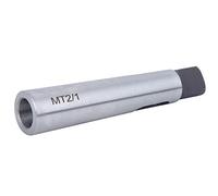 Jectse MT2 to MT1 Taper Drill Sleeve Reducing Adapter for Lathe Milling,Silver High Hardness Wear Resistance
