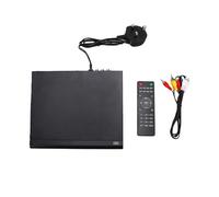 Jectse Multi Regions Free DVD Player for TV, 1080P HD | AV Output | Support PAL NTSC Format & USB Port | LED Digital Display | Remote Control & AV Cable (UK Plug)